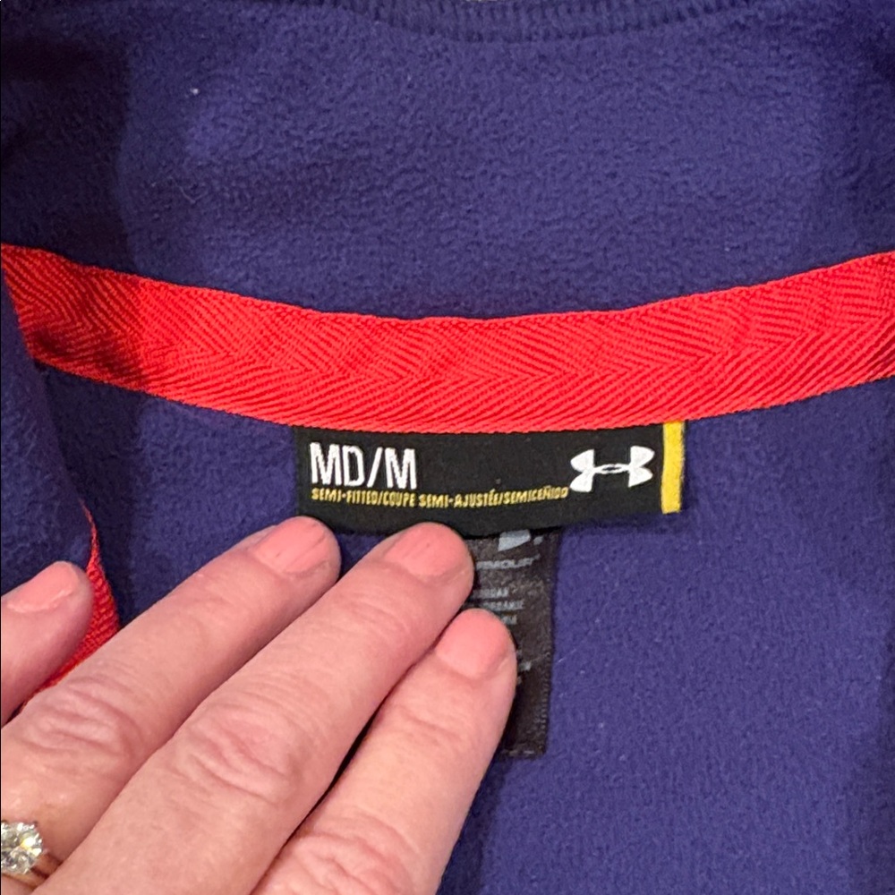 Under Armour Semi-Fitted Pullover Jacket, 100% Po… - image 6